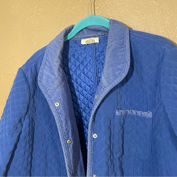 Quilted Talbots corduroy blue jacket - Picture 2 of 9
